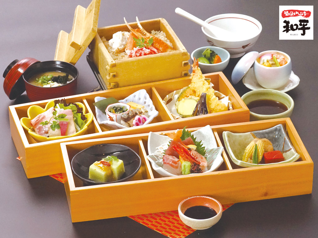箱膳かにセイロランチ