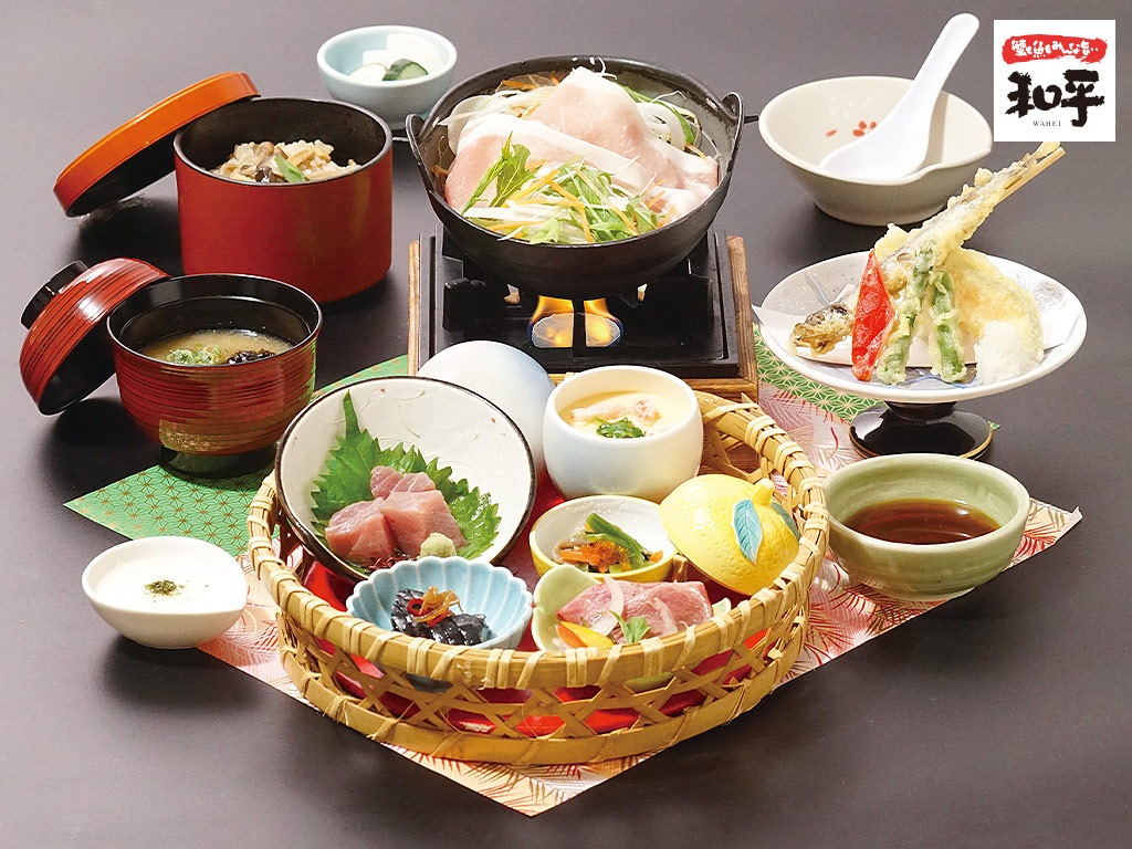花かごかにご飯ランチ